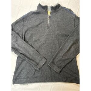 Tommy Bahama 1/4 Zip Pullover Sweater Men's Size XL Gray